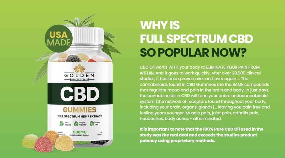 Golden Touch Fusion CBD Gummies (Official&trade;) &ndash; Complete Product Guide &  Review 2026